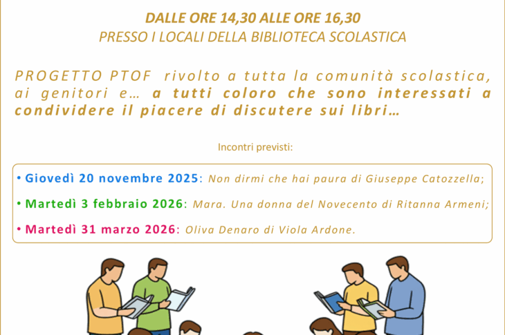 Cartellone GRUPPI DI LETTURA 2025_26